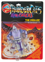 "THUNDERCATS - RAM-PAGERS - DRILLER" CARDED ACTION FIGURE.