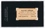 LOT OF TWO WALTER JOHNSON & EDWARD COLLINS 1927 YORK CARAMELS (E210) SGC GRADED.