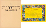 "E.C. FAN-ADDICT CLUB" COMPLETE 1971 KIT & LETTERS.