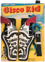 "CISCO KID" CARDED GUN & HOLSTER SET.