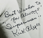 "SUPERMAN" 1948 SERIAL KIRK ALYN & TOMMY BOND SIGNED PHOTO LOT.