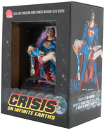 CRISIS ON INFINITE EARTHS #7 COVER STATUE PROTOTYPE COMPLETE PACKAGE BY TIM BRUCKNER.