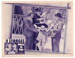 THREE STOOGES "MUTTS TO YOU" LOBBY CARD.