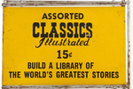 "CLASSICS ILLUSTRATED" COMIC BOOK COUNTER WIRE RACK.