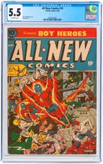 "ALL NEW COMICS" #10 SEPTEMBER 1944 CGC 5.5 FINE-.