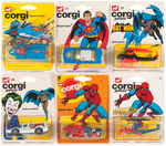MARVEL & DC COMICS CORGI LOT.