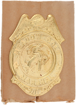 MEADOW GOLD MARSHALL BADGE WITH MAILER.