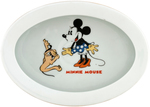 "MINNIE MOUSE" WITH PLUTO BAVARIAN CHINA BABY'S PLATE.