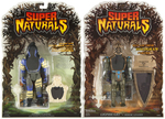 "SUPER NATURALS" HEROIC & EVIL WARRIORS CARDED FIGURE SET.