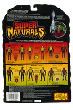 "SUPER NATURALS" HEROIC & EVIL WARRIORS CARDED FIGURE SET.