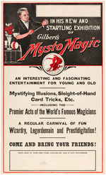 "GILBERT MYSTO MAGIC EXHIBITION SET" BOXED 1953 SET.