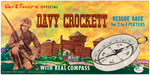 "DAVY CROCKETT RESCUE RACE WITH REAL COMPASS" UNUSED BOXED GAME.