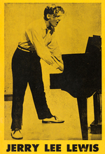 JERRY LEE LEWIS "ROCK 'N ROLL JAMBOREE" 1958 CONCERT POSTER.
