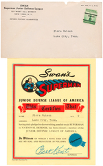 "SUPERMAN JUNIOR DEFENSE LEAGUE OF AMERICA" SWAN'S BREAD CLUB KIT.