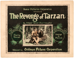 "THE REVENGE OF TARZAN" LOBBY CARD SET.