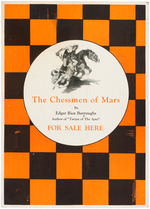 EDGAR RICE BURROUGHS "THE CHESSMEN OF MARS" BOOK ADVERTISING STANDEE.
