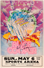 ALICE COOPER BAND-SIGNED "BILLION DOLLAR BABIES" TOUR POSTER.