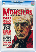 "FAMOUS MONSTERS OF FILMLAND" #9 NOVEMBER 1960 CGC 7.5 VF-.