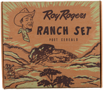 ROY ROGERS POST CEREALS PREMIUM "RR BAR RANCH" SET RARE STORE DISPLAY.