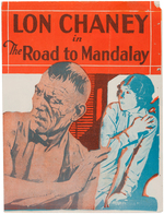 LON CHANEY "THE ROAD TO MANDALAY" FILM HERALD.