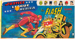 "JUSTICE LEAGUE OF AMERICA - THE FLASH GAME."