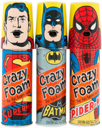 SUPERMAN/BATMAN/SPIDER-MAN "CRAZY FOAM" TRIO.
