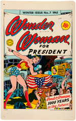 SUPERMAN & WONDER WOMAN IRON ON & POSTER LOT.