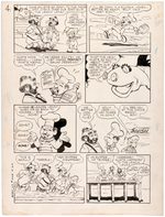 "FOUR COLOR" #448 BEANY AND CECIL COMIC BOOK PAGE ORIGINAL ART.