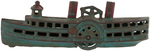 STEAMBOAT CAST IRON BANK/FLOOR TOY.