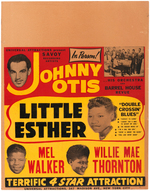 JOHNNY OTIS AND LITTLE ESTHER EARLY 1950 TOUR BLANK CONCERT POSTER.