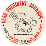 CHARLES SCHULZ PEANUTS CHARACTERS 1964 "DEAR PRESIDENT JOHNSON" BOOK PROMO.