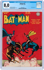 "BATMAN" #21 FEBRUARY-MARCH 1944 CGC 8.0 VF.