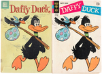 "DAFFY DUCK" GOLD KEY COMIC BOOK COVER ORIGINAL ART & PRINTING PLATE.
