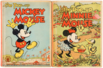 "THE POP-UP MICKEY & MINNIE MOUSE" BOOK PAIR.