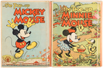 "THE POP-UP MICKEY & MINNIE MOUSE" BOOK PAIR.