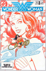 "WONDER WOMAN" #306 GIL KANE PRELIMINARY COMIC COVER ORIGINAL ART.
