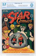 "ALL STAR COMICS" #8 DECEMBER 1941 - JANUARY 1942 CBCS 2.5 GOOD+ (FIRST WONDER WOMAN).