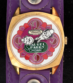 "LAUREL & HARDY TIME" BOXED WATCH (DIAL AND BAND COLOR VARIETY).