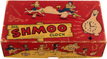 "SHMOO" BOXED CLOCK (BLUE COLOR VARIETY).