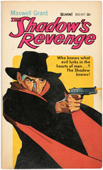 "THE SHADOW'S REVENGE" PAPERBACK BOOK COVER ORIGINAL ART.
