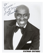 SCATMAN CROTHERS SIGNED PUBLICITY PHOTO.