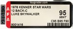 "STAR WARS - LUKE SKYWALKER" 12 BACK-C AFA 95 MINT (YELLOW HAIR).