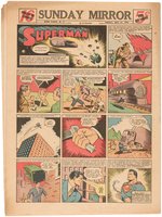 SUPERMAN ORIGIN 1942 SUNDAY COMICS NEWSPAPER SECTION.