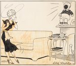"BLONDIE" 1935 DAILY STRIP ORIGINAL ART BY CHIC YOUNG.