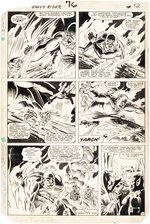 "GHOST RIDER" #76 COMIC PAGE ORIGINAL ART PAIR BY DON PERLIN.