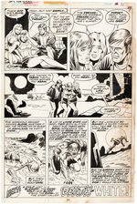 "WEREWOLF BY NIGHT" #30 COMIC PAGE ORIGINAL ART PAIR BY DON PERLIN.