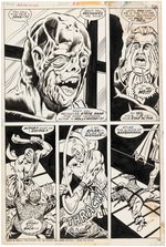 "WEREWOLF BY NIGHT" #22 & #23 COMIC PAGE ORIGINAL ART PAIR BY DON PERLIN.