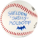 SHELDON MOLDOFF SIGNED BASEBALL.