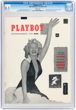 "PLAYBOY" VOL. 1 #1 DECEMBER 1953 CGC 8.5 VF+ (FEATURING MARILYN MONROE).
