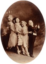 FREAKS AND WIZARD OF OZ ACTORS KNOWN AS THE DOLL FAMILY REAL PHOTO POCKET MIRROR.